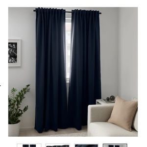 Pair of curtains Black out 57"x98" IKEA